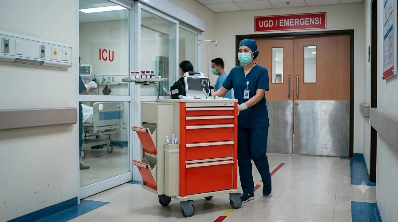 Panduan Memilih Emergency  Trolley Standar Medis: 5 Fitur Wajib yang Harus Ada